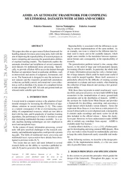 ASMD: an automatic framework for compiling multimodal datasets with
  audio and scores