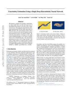 Uncertainty Estimation Using a Single Deep Deterministic Neural Network