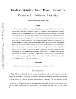 Gradient Statistics Aware Power Control for Over-the-Air Federated
  Learning