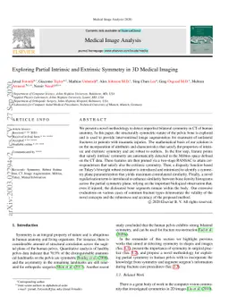Exploring Partial Intrinsic and Extrinsic Symmetry in 3D Medical Imaging