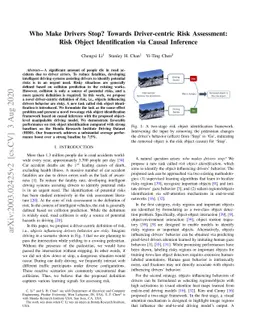 Who Make Drivers Stop? Towards Driver-centric Risk Assessment: Risk
  Object Identification via Causal Inference