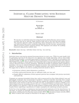 Individual Claims Forecasting with Bayesian Mixture Density Networks