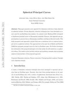 Spherical Principal Curves