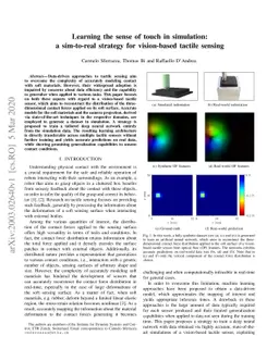 Learning the sense of touch in simulation: a sim-to-real strategy for
  vision-based tactile sensing