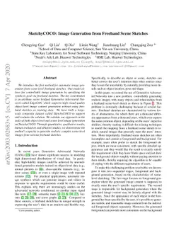 SketchyCOCO: Image Generation from Freehand Scene Sketches