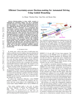 Efficient Uncertainty-aware Decision-making for Automated Driving Using
  Guided Branching