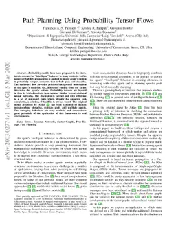 Path Planning Using Probability Tensor Flows
