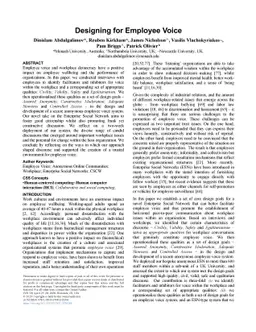 Designing for Employee Voice