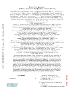 TensorFlow Quantum: A Software Framework for Quantum Machine Learning