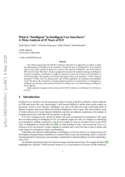 What is "Intelligent" in Intelligent User Interfaces? A Meta-Analysis of
  25 Years of IUI