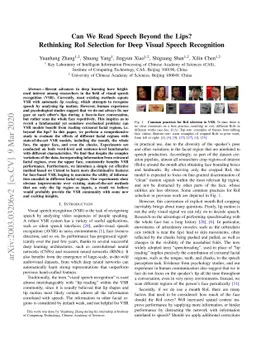 Can We Read Speech Beyond the Lips? Rethinking RoI Selection for Deep
  Visual Speech Recognition