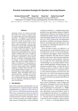 Practical Annotation Strategies for Question Answering Datasets