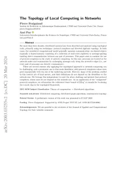 The Topology of Local Computing in Networks