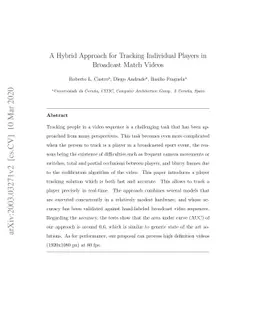 A Hybrid Approach for Tracking Individual Players in Broadcast Match
  Videos