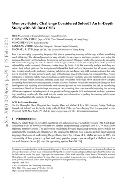 Memory-Safety Challenge Considered Solved? An In-Depth Study with All
  Rust CVEs