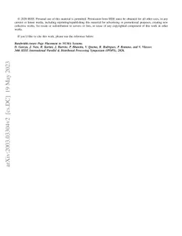 Bandwidth-Aware Page Placement in NUMA