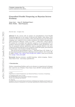 Generalized Parallel Tempering on Bayesian Inverse Problems