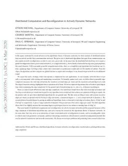 Distributed Computation and Reconfiguration in Actively Dynamic Networks