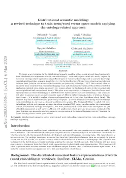 Distributional semantic modeling: a revised technique to train term/word
  vector space models applying the ontology-related approach