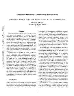 SpellBound: Defending Against Package Typosquatting