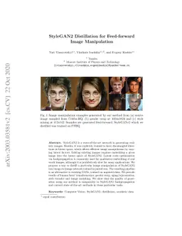 StyleGAN2 Distillation for Feed-forward Image Manipulation