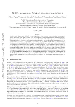 NuZZ: numerical Zig-Zag sampling for general models