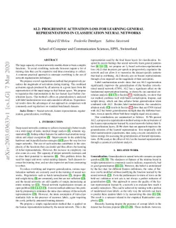 AL2: Progressive Activation Loss for Learning General Representations in
  Classification Neural Networks