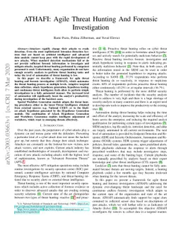 ATHAFI: Agile Threat Hunting And Forensic Investigation