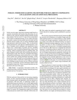 FedLoc: Federated Learning Framework for Data-Driven Cooperative
  Localization and Location Data Processing