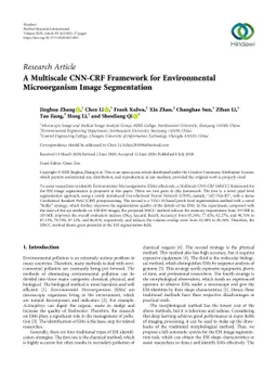 A Multi-scale CNN-CRF Framework for Environmental Microorganism Image
  Segmentation