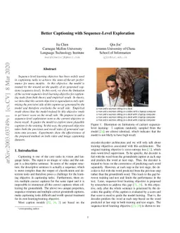 Better Captioning with Sequence-Level Exploration