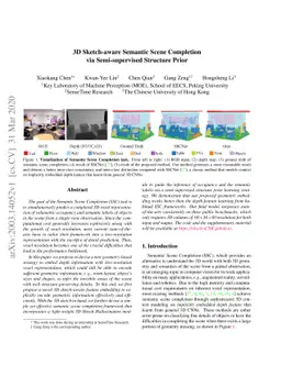 3D Sketch-aware Semantic Scene Completion via Semi-supervised Structure
  Prior