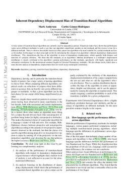 Inherent Dependency Displacement Bias of Transition-Based Algorithms