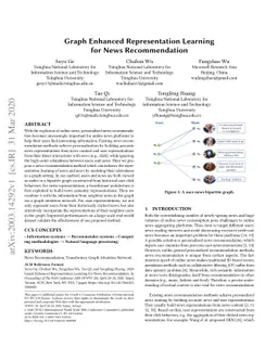 Graph Enhanced Representation Learning for News Recommendation
