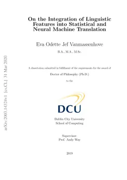 On the Integration of LinguisticFeatures into Statistical and Neural
  Machine Translation