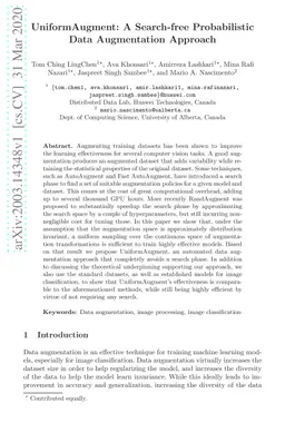 UniformAugment: A Search-free Probabilistic Data Augmentation Approach