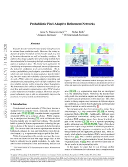 Probabilistic Pixel-Adaptive Refinement Networks