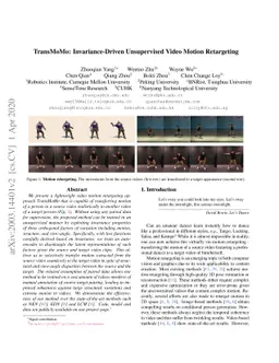 TransMoMo: Invariance-Driven Unsupervised Video Motion Retargeting