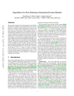 Algorithms for Non-Stationary Generalized Linear Bandits