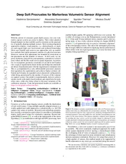 Deep Soft Procrustes for Markerless Volumetric Sensor Alignment