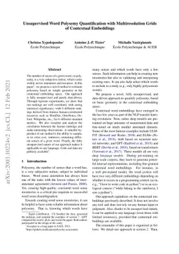 Unsupervised Word Polysemy Quantification with Multiresolution Grids of
  Contextual Embeddings