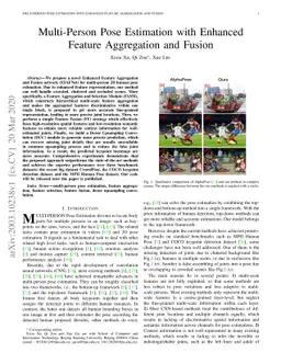 Multi-Person Pose Estimation with Enhanced Feature Aggregation and
  Selection
