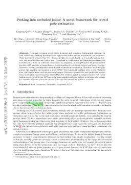 Peeking into occluded joints: A novel framework for crowd pose
  estimation