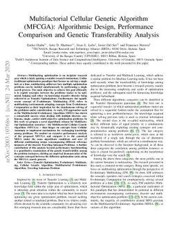 Multifactorial Cellular Genetic Algorithm (MFCGA): Algorithmic Design,
  Performance Comparison and Genetic Transferability Analysis