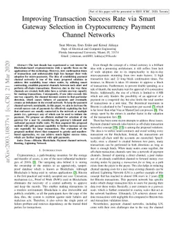 Improving Transaction Success Rate via Smart Gateway Selection in
  Cryptocurrency Payment Channel Networks