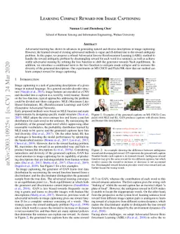 Learning Compact Reward for Image Captioning