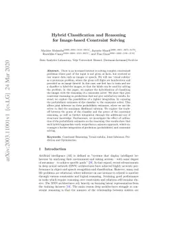 Hybrid Classification and Reasoning for Image-based Constraint Solving
