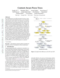 Context-Aware Parse Trees