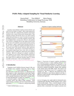 PADS: Policy-Adapted Sampling for Visual Similarity Learning
