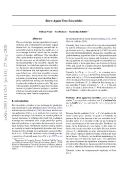 Born-Again Tree Ensembles